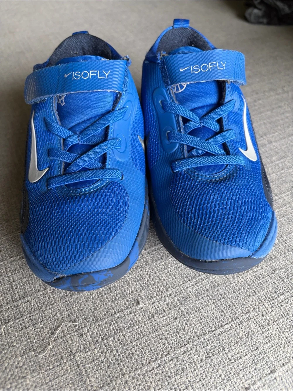 Nike Isofly Boys' Royal Blue Mesh Sneakers with Nike Swoosh